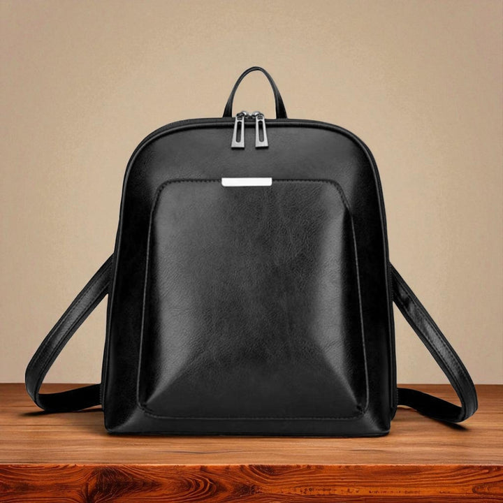 classique double zip backpack - élégant design