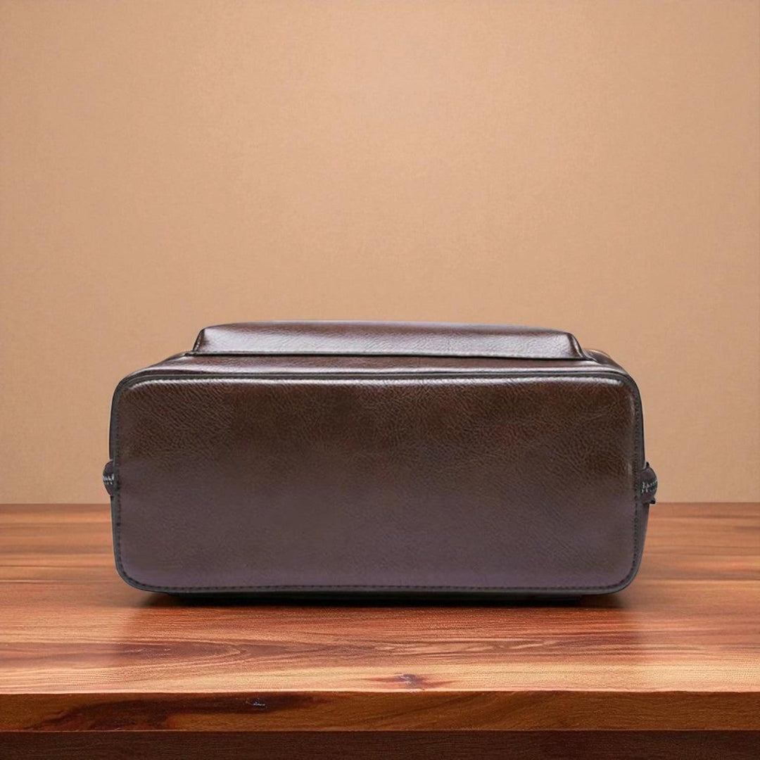 classique double zip backpack - élégant design