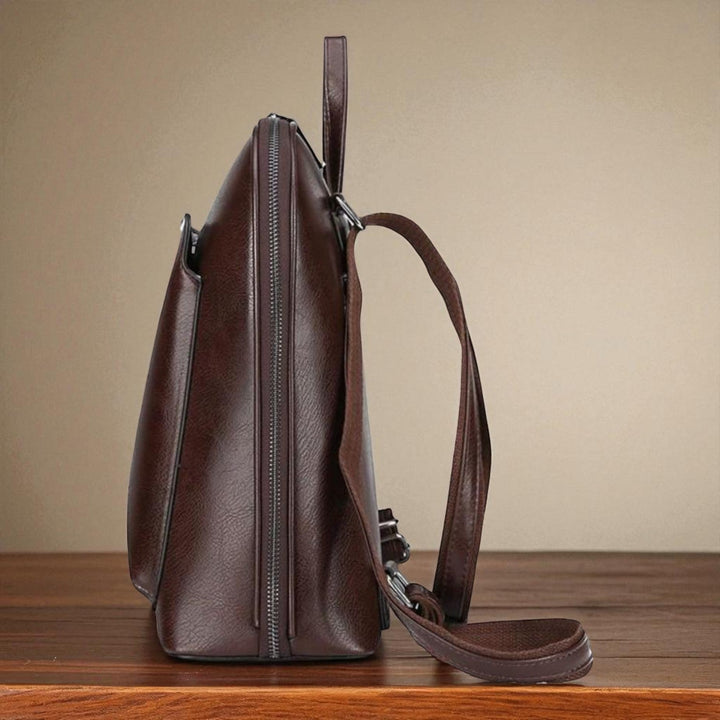 classique double zip backpack - élégant design