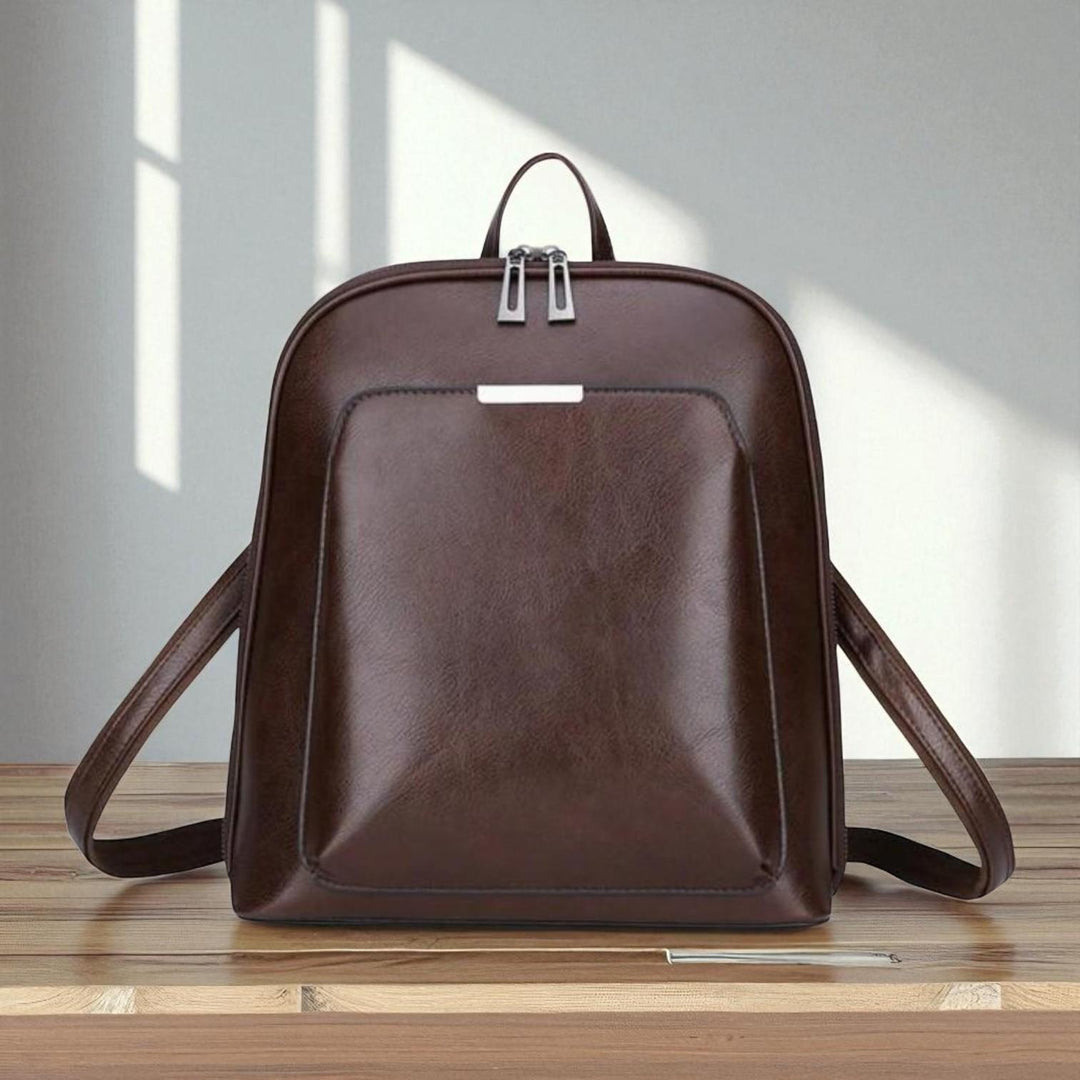 classique double zip backpack - élégant design