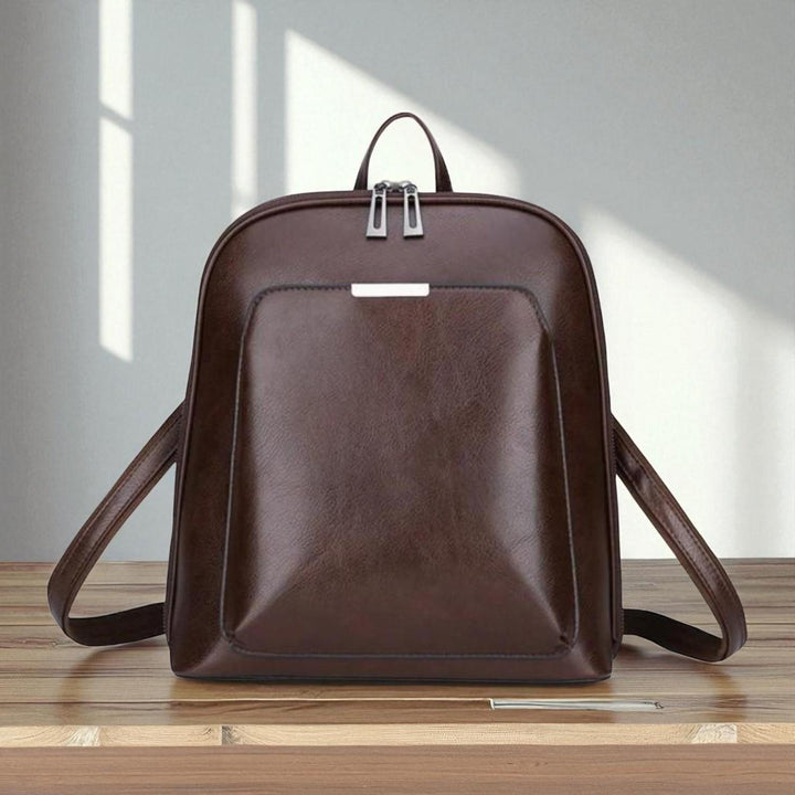classique double zip backpack - élégant design