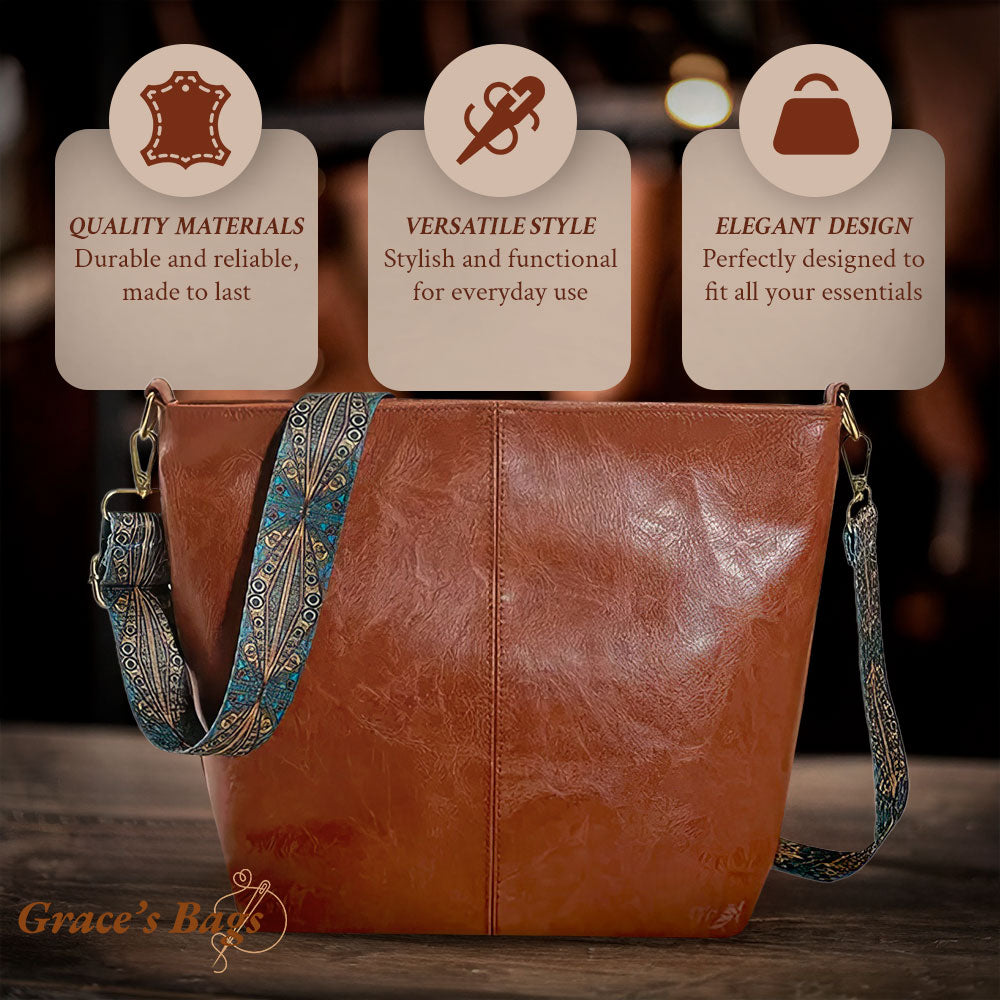 charmant vintage cuir épaule sac | Tamar's vintage Charm
