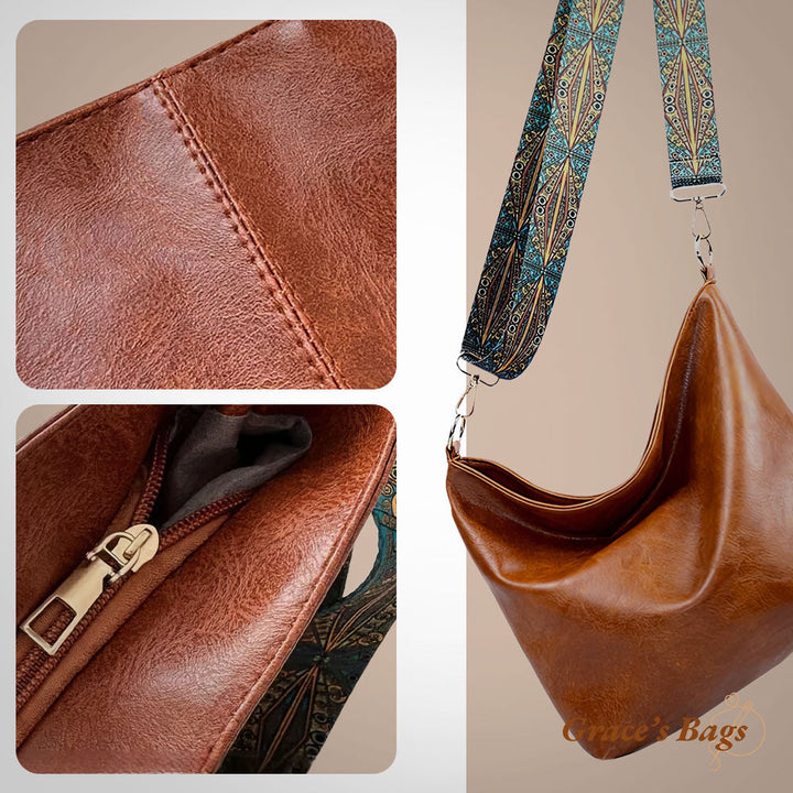 charmant vintage cuir épaule sac | Tamar's vintage Charm