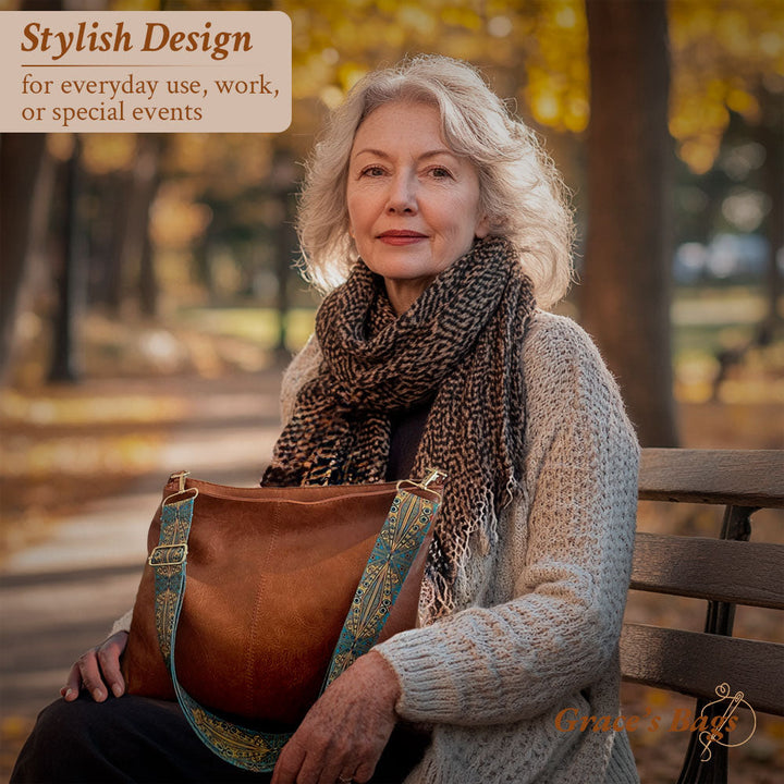 charmant vintage cuir épaule sac | Tamar's vintage Charm