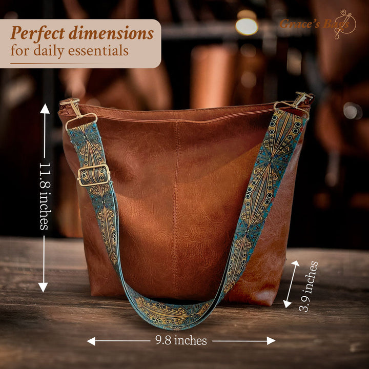charmant vintage cuir épaule sac | Tamar's vintage Charm