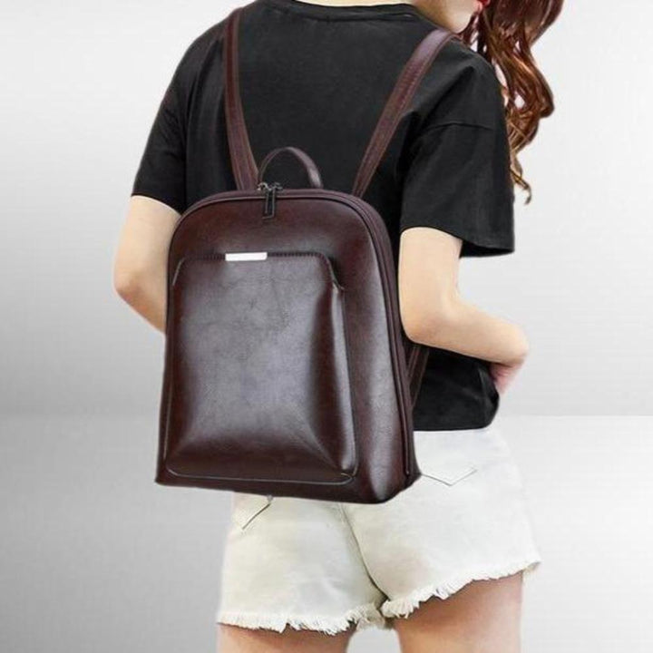classique double zip backpack - élégant design