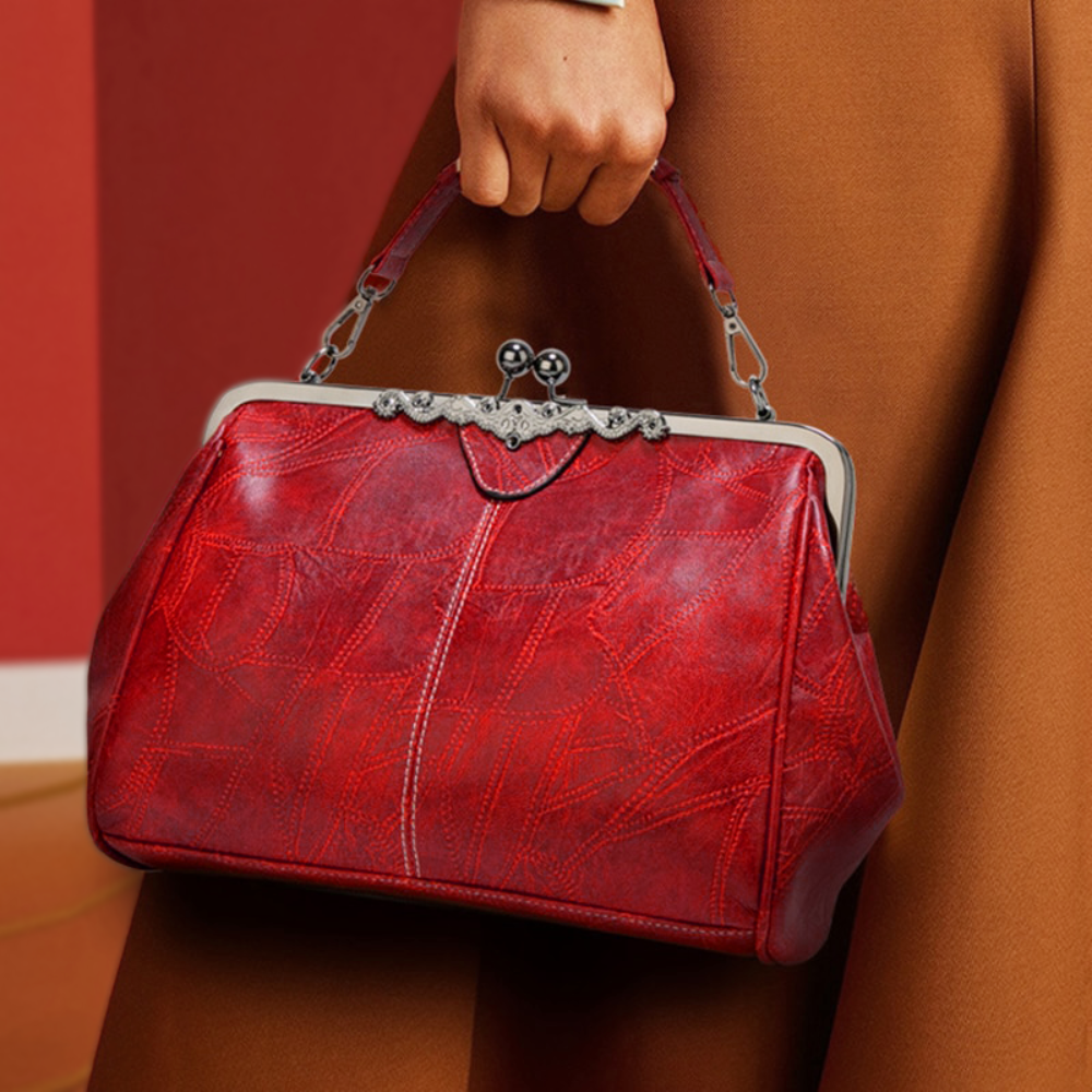 vintage handbag avec clasp fermeture
