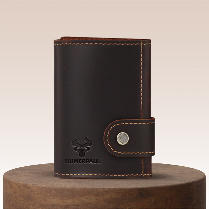 marque | RFID cuir argent Clip | portefeuille