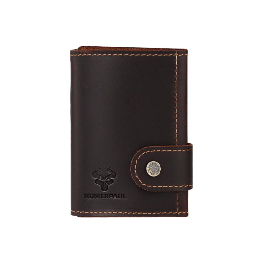 marque | RFID cuir argent Clip | portefeuille