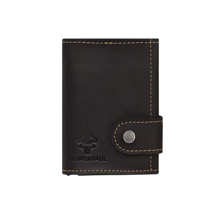 marque | RFID cuir argent Clip | portefeuille