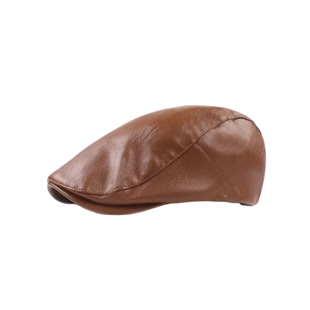 Alaric | vintage cuir plat casquette