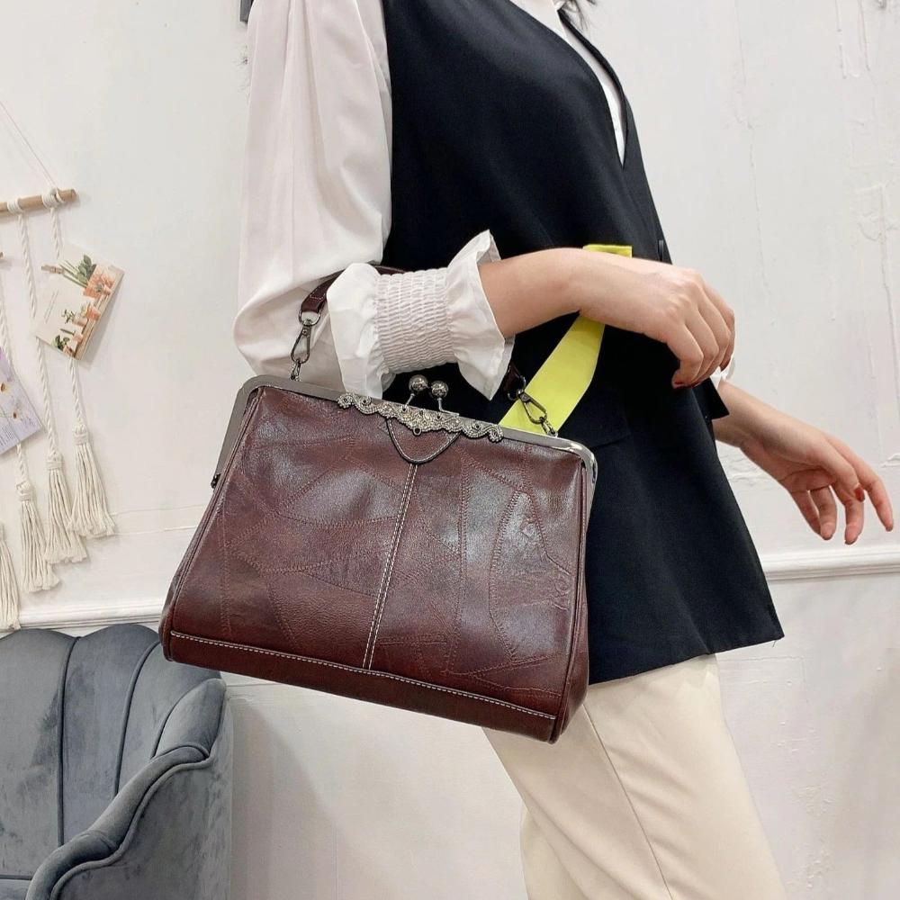 vintage handbag avec clasp fermeture