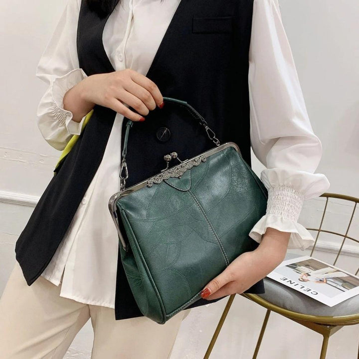 vintage handbag avec clasp fermeture